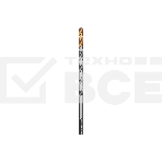 Сверло спиральное по металлу Denzel 6 х 139 мм, Р6М5, Golden Tip, удлиненное, фото 1