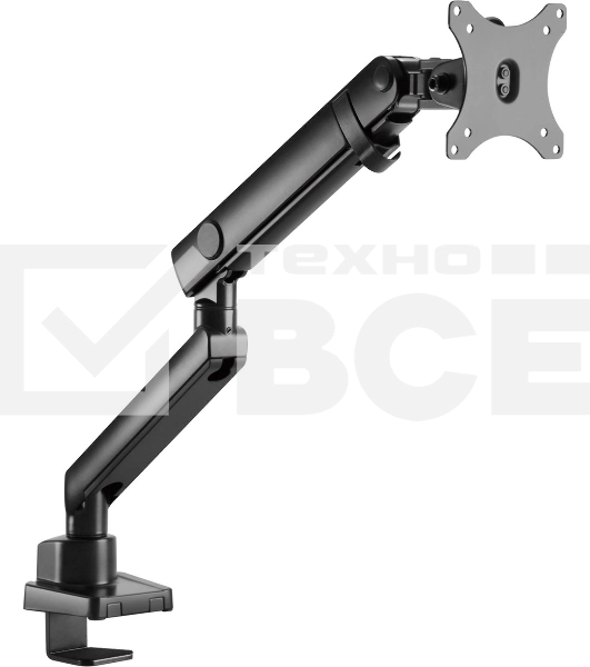 Кронштейн для мониторов Ultramounts UM709 черный 17'-32' макс.8кг крепление к столешнице поворот и наклон