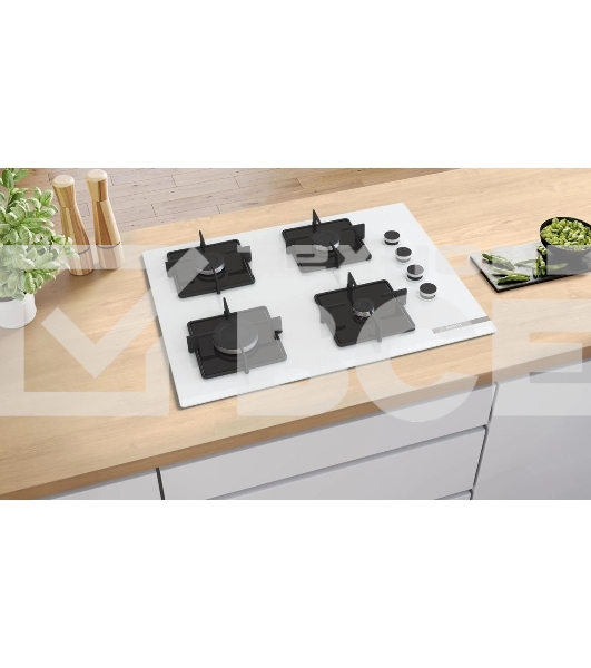 Газовая варочная панель Bosch POP7C2P30O белый