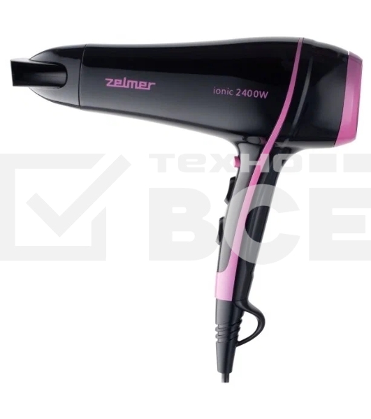 Фен Zelmer ZHD8360 BLACK/PINK
