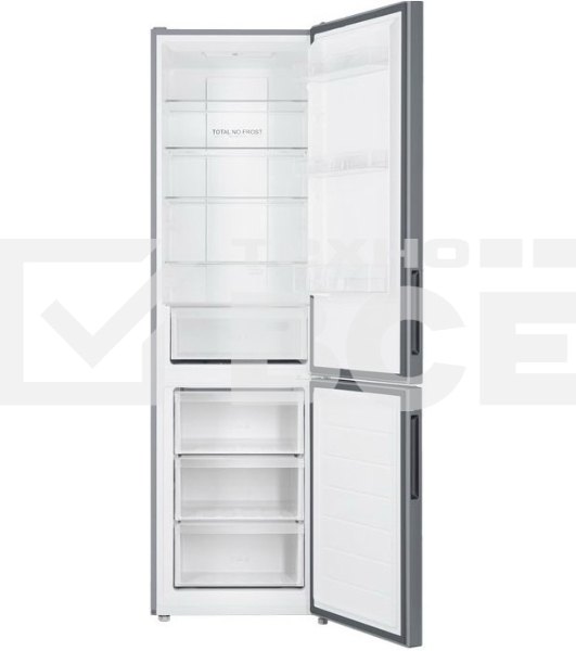 Холодильник Haier CEF537ASD серебристый двухкамерный 263/105 л морозилка снизу, No Frost