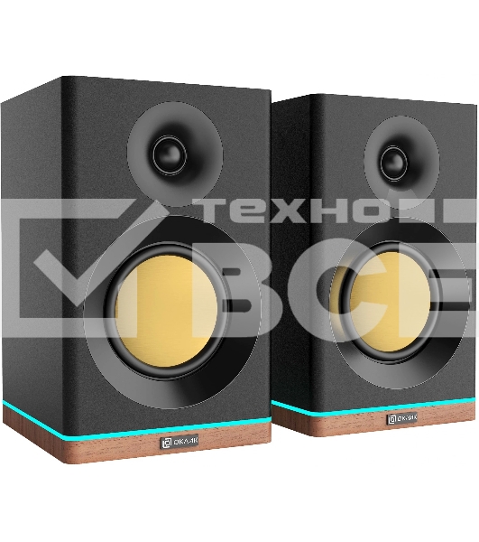 Колонки Оклик OK-605A 2.0 черный 60Вт BT