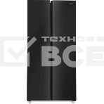 Холодильник Maunfeld MFF177NFBE черный, двухкамерный, 263/170 л, морозилка сбоку, Total No Frost, Side by Side, фото 1