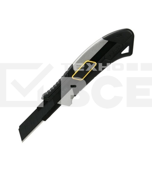 Технический нож Deli DL4256 18мм, корпус из алюминиевого сплава, прорезиненная рукоятка