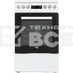 Плита электрическая Beko FSM57300GW белый, конфорок 4 электрических, духовка 55 л, 50 см x 85 см x 60 см, фото 1