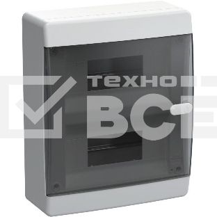 Корпус пластиковый IEK UNION Compact ЩРН-П-18 IP41 черная прозрачная дверь (UIC-KP12-N-18-41-K01)
