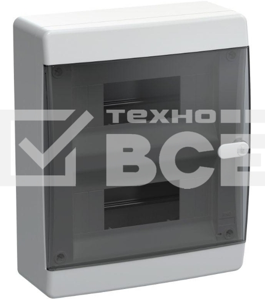Корпус пластиковый IEK UNION Compact ЩРН-П-18 IP41 черная прозрачная дверь (UIC-KP12-N-18-41-K01)