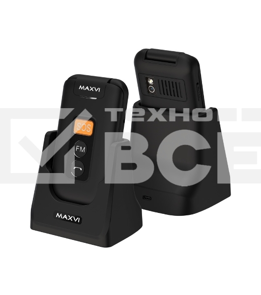 Мобильный телефон Maxvi E5 up черный