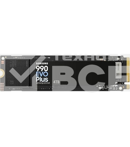 Накопитель SSD Samsung 990 EVO Plus, 4 ТБ, M.2 2280, PCIe 4.0 x4, NVMe 2.0, R/W 7250/6300