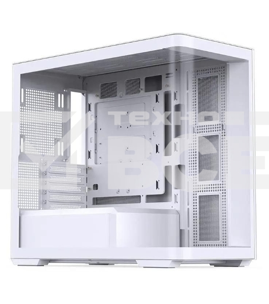 Корпус без блока питания JONSBO D300, Mini-Tower, TG, no fan, 2xUSB-A 3.2 + 1xUSB-C 3.2, mATX, mITX White