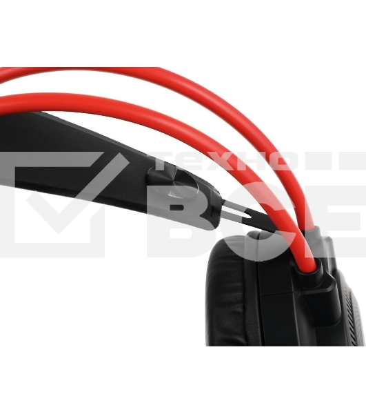 Наушники с микрофоном A4Tech Bloody G200S черный/красный 2м мониторные USB оголовье (G200S USB/ BLACK +RED)