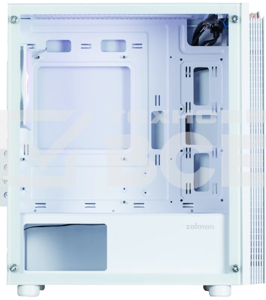 Компьютерный корпус Zalman T4 PLUS, MATX, белый, WINDOW, 1 x Combo (3.5'' or 2.5''), 1x3.5'', 2x2.5