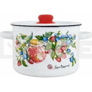 Кастрюля Appetite 1с15с/1 Конфитюр с крышкой, эмалированная сталь 1,5 л