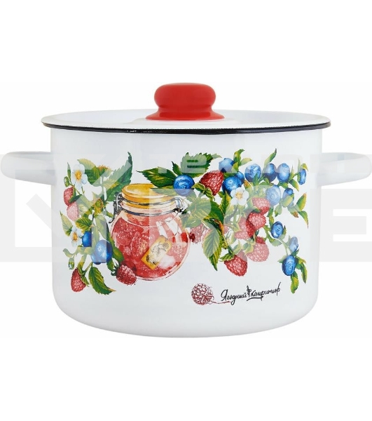 Кастрюля Appetite 1с15с/1 Конфитюр с крышкой, эмалированная сталь 1,5 л