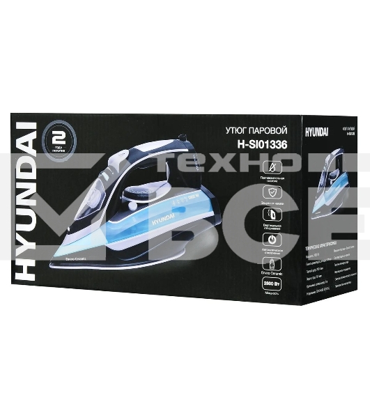 Утюг Hyundai H-SI01336 2800 Вт черный/голубой