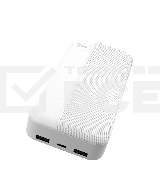 Портативный аккумулятор MORE CHOICE (4620202552938) PB25-20 20000mAh 2USB+Type-C+1micro USB 2.0A, белый
