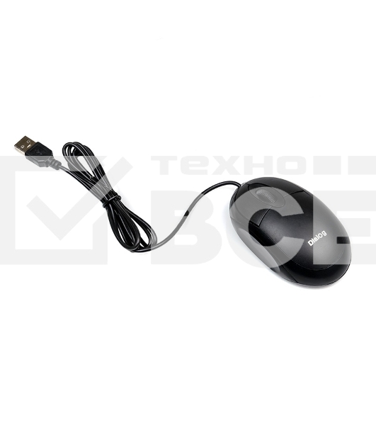 Мышь проводная Dialog Comfort MOC-10U черный, 1200 dpi, USB, кнопки - 3