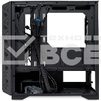 Компьютерный корпус без блока питания HSPD M321, Mesh Mini-tower, черный, slide TG, 0.45 SPCC, 2x140мм ARGb+1x120мм ARGb mATX, mITX 160/340/184мм 2x2.5