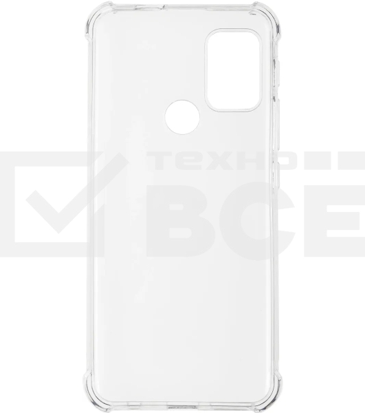 Чехол (клип-кейс) Brosco, для Motorola Moto G20, прозрачный moto-g20-hard-tpu-transparent