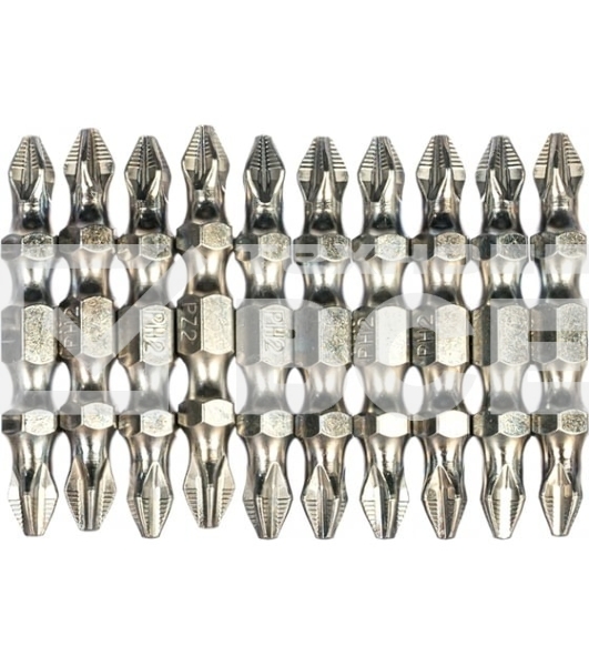 Набор бит Gross 11217 двухстор. ph2-pz2х45 мм сталь s2 10 шт.