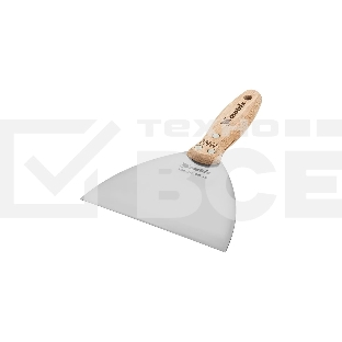 Шпательная лопатка из нержавеющей стали Matrix, 150 мм, буковая рукоятка, EFP