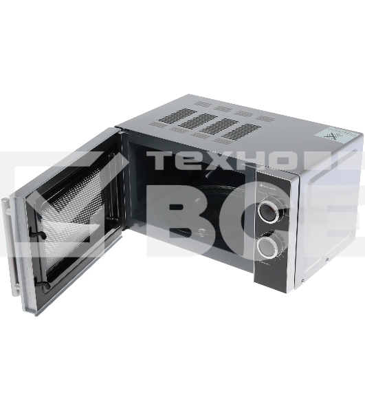 Микроволновая печь Mystery MMW-2032 черный/серебристый, 20 л, 800 Вт, переключатели - поворотный механизм