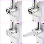 Мясорубка электрическая Kitfort КТ-2113-1 1000Вт белый/оранжевый, фото4