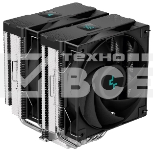 Кулер для процессора DEEPCOOL AG620 DIGITAL серебристый/черный, 120 мм, алюминий/медь, 1950 об/мин, 29.4 дБ, 4 pin, 260 Вт, 161 мм