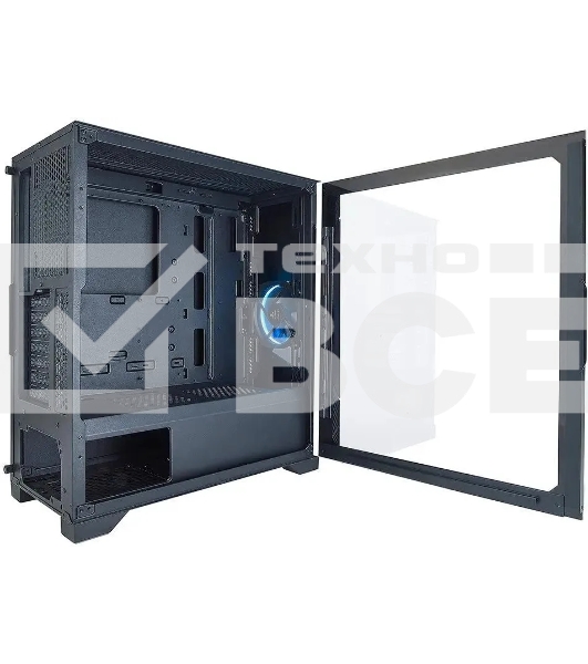 Компьютерный корпус Azza Eclipse черный без БП ATX 9x120mm 5x140mm 2xUSB2.0 1xUSB3.0 audio bott PSU