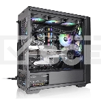 Компьютерный корпус Thermaltake Divider 370 TG ARGB/Black CA-1S4-00M1WN-00 /Win/SPCC/Tempered Glass*1/120mm ARGB PWM Fan*3, фото2