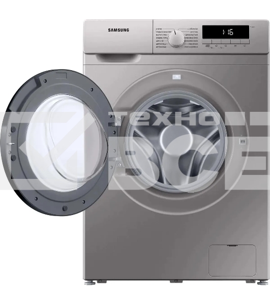 Стиральная машина Samsung WW80T3040BS/LP серебристый, загрузка фронтальная 8 кг, 1400 об/мин, класс: A