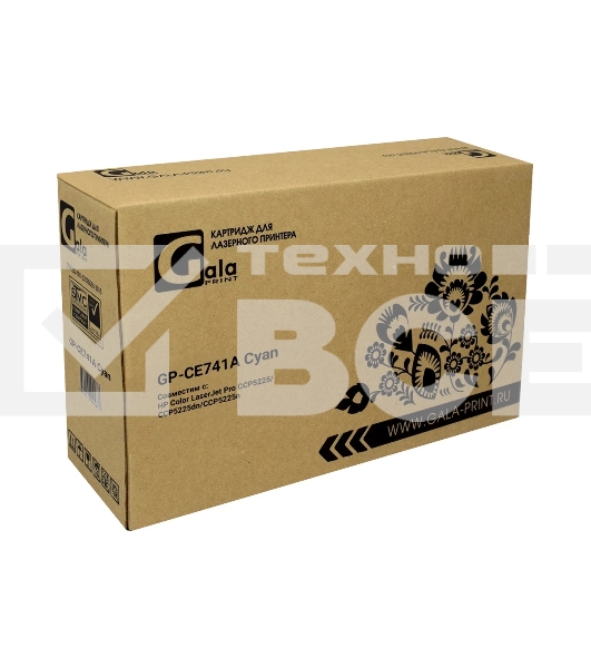 Картридж лазерный GalaPrint GP-CE741A голубой (7300 стр) для HP Color LaserJet CP5225