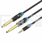 Кабель Vention аудио Jack 3,5 mm M/2Jack 6,5 mm M - 2 м, фото 1