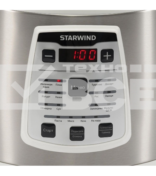 Мультиварка Starwind SMC4200 900Вт 5л белый/серебристый
