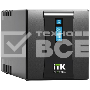 Источник бесперебойного питания ITK Electra EET-1000VA-1-002-S 600Вт 1000ВА черный