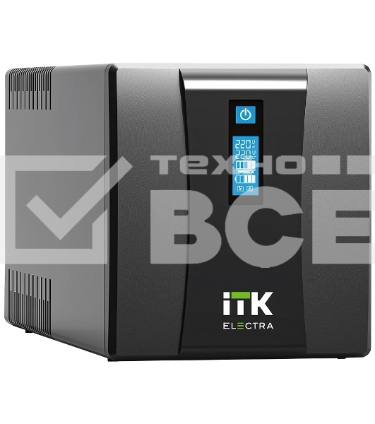 Источник бесперебойного питания ITK Electra EET-1000VA-1-002-S 600Вт 1000ВА черный