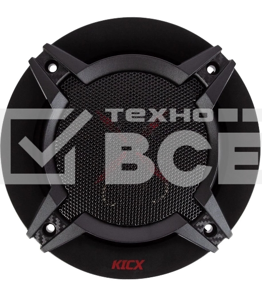 Колонки автомобильные Kicx ST 132 80Вт 89дБ 4Ом 13см (5дюйм) (ком.:2кол.) коаксиальные трехполосные