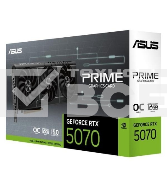 Видеокарта ASUS PRIME-RTX5070-O12GRTX5070,HDMI*2,DP*3,12G,D7; 90YV0M10-M0NA00
