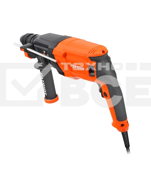 Перфоратор PATRIOT RH 243Q, SDS+, мощность 770 Вт, 2.6 Дж, 3 режима работы, быстросменный патрон QCC, макс.диаметр 24мм, глубиномер, кейс