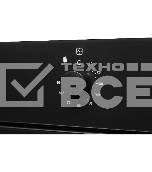 Духовой шкаф Электрический Hyundai HEO 6631 BG черное стекло