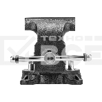 Тиски слесарные Denzel BVH-125, 125 мм, поворотные, стальная направляющая, с наковальней, фото7