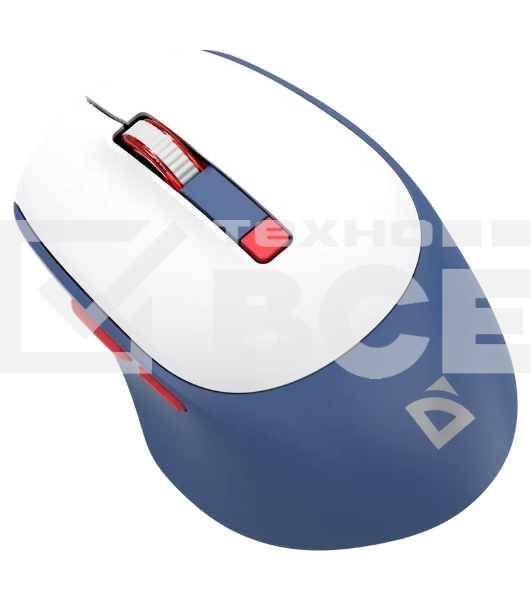 Мышь беспроводная Defender Belsa MB-249 белый/синий, 3200 dpi, радиоканал, Bluetooth, USB, кнопки - 6