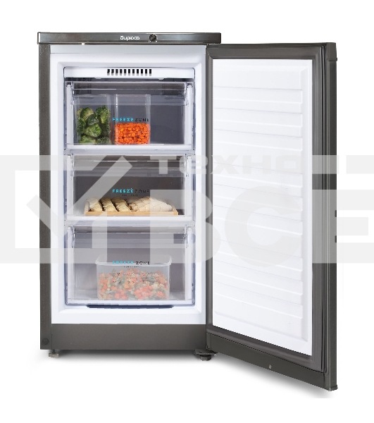 Морозильная камера Бирюса W412 графит, 80л, 3 ящика