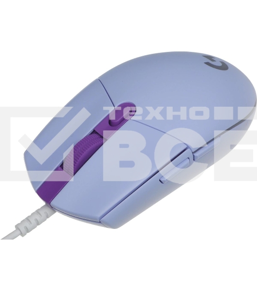 Мышь проводная Logitech G102 LIGHTSYNC фиолетовый, 8000 dpi, USB, кнопки - 6