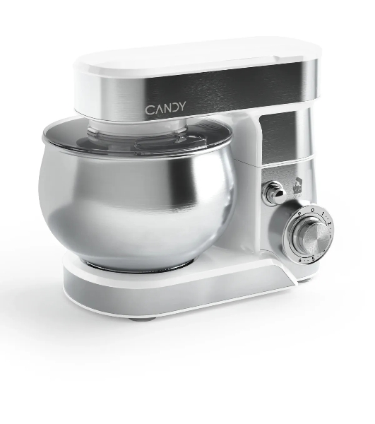 Миксер планетарный Candy CM-501 900Вт серебристый/белый