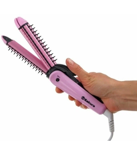 Мультистайлер Sakura SA-4523PB черный/розовый, 25 мм, 190 °C, 1 режим