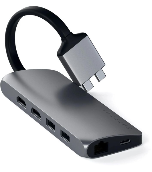 Док-станция Satechi ST-TCDMMAM, USB Type-C, USB/USB Type-C/HDMI/RJ-45,SD/microSD,USB Type-C