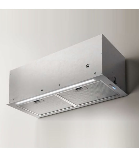 Встраиваемая вытяжка 52 см, 800 м3/ч, отвод/рециркуляция, серый цвет