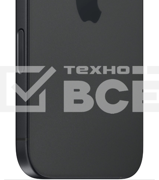 Смартфон Apple iPhone 16, 8/128Gb, черный