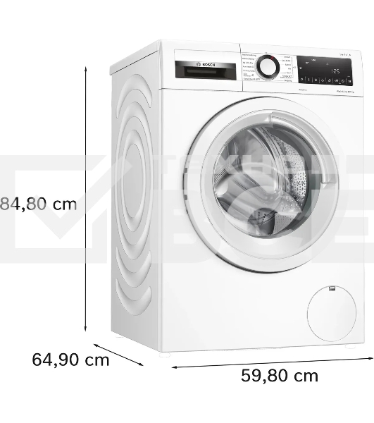 Стирально-сушильная машина Bosch WNA134L0SN белый, загр.фронтальная, макс.: 8кг, 1400 об/мин, класс: A